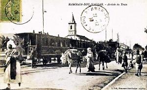Hammam-Bou-Hadjar - Arrivee du Train - 1918